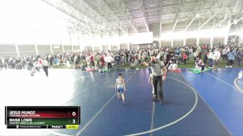 50 lbs Cons. Semi - River Lowe, Aviator Wrestling Academy vs Jesus Munoz, Thunder Ridge Outlaws