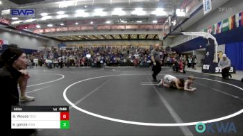 55 lbs Final - Brastin Woods, Tecumseh Youth Wrestling vs Elijah Garcia, Standfast OKC