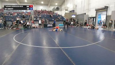138 lbs Cons. Sub-rd Of 16 - Azuan Gonzales-Rice, Inland Elite Wrestling Club vs Jet Abbott, JWC