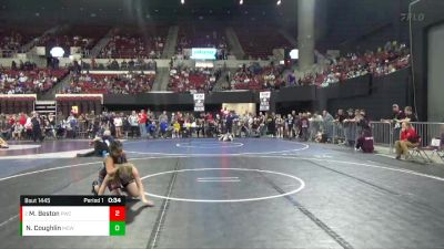 114 lbs Cons. Round 2 - Mariah Beston, Poplar Wrestling Club vs Natalee Coughlin, Miles City Wrestling Club