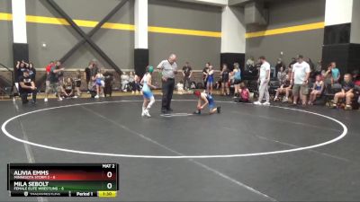 58 lbs Round 2 (4 Team) - Mila Sebolt, Female Elite Wrestling vs Alivia Emms, Minnesota Storm 2