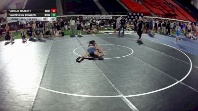 126 lbs Cons. Semis - Adalie Hazlett, Montana vs Jaycelynn Bowles, Wyoming