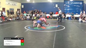120 lbs Round Of 32 - Jaden Villalobos, Wrestling University Club vs Jerry Molina, Lightning Beast Club