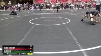 105 lbs Round 2 (6 Team) - Jaxon Felker, Midwest Elite vs Judd Eck, $nowmen