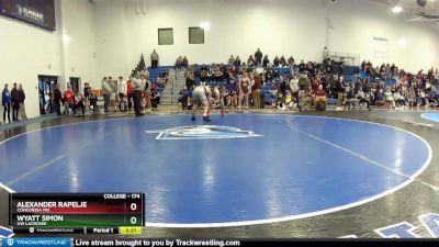 174 lbs Quarterfinal - Wyatt Simon, UW Lacrosse vs Alexander Rapelje, Concordia MN