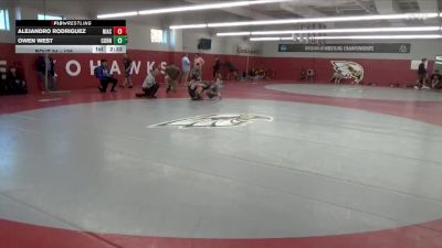 125 lbs Quarterfinal - Owen West, Cornell College vs Alejandro Rodriguez, North Iowa Area Community College