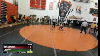 113 lbs Quarterfinal - Chevy Hill, Powell vs Bryce Brisbin, Park / Sweet Grass Co