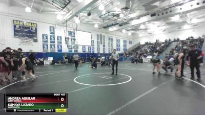 135 lbs Quarterfinal - Sumaya Lazaro, Northview vs Andrea Aguilar, West Covina