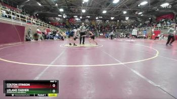 106 lbs Cons. Round 2 - Leland Farmer, Evansville Memorial vs Colton Stinson, Indian Creek