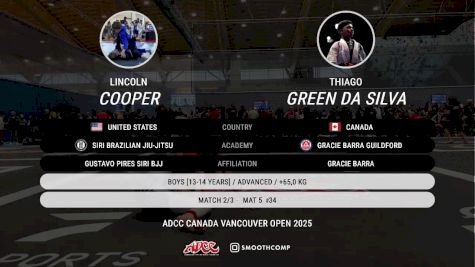Thiago Green Da Silva vs Lincoln Cooper 2025 ADCC Vancouver Open