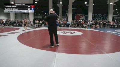 60 kg Champ. Rd Of 256 - Leon Richard, Peninsula Wrestling Club vs Slater Thomas, Moyer Elite Wrestling