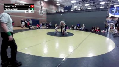 43 lbs Round 2 - Luella Loock, Raft River Wrestling vs Scout Buck, Terreton Panthers