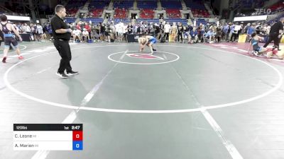 120 lbs Cons 32 #1 - Cameron Leone, MI vs Alekh Marion, MI