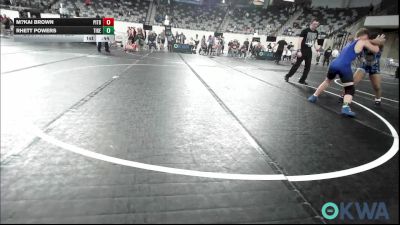 110 lbs Consi Of 8 #1 - M?Kai Brown, Pitbull Wrestling Academy vs Rhett Powers, Tiger Trained Wrestling