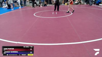 100 lbs Quarterfinal - Ann Porter, CA vs Janissa Barrera, WA