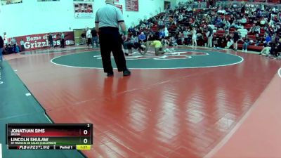 190 lbs Semifinal - Lincoln Shulaw, St Francis De Sales (Columbus) vs Jonathan Sims, Brush