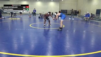 184 lbs 5th Place Match - Gage Bambic, Harper College vs Gianni Sutherland, Hawkeye Community College