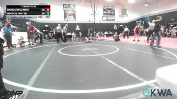 61 lbs Rr Rnd 2 - Danica Budzinski, Grove Takedown Club vs Hudson Porter, Joplin Youth Wrestling