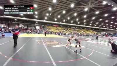 80 lbs 2nd Place Match - Hudson Utesch, Siouxland Wrestling Academy vs Bridger Stirling, Winner Youth Wrestling