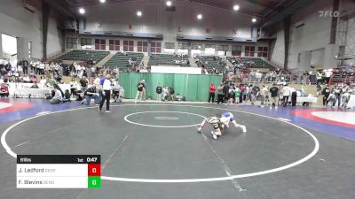 61 lbs Consi Of 4 - Jackson Ledford, Georgia vs Finley Blevins, Dendy Trained Wrestling