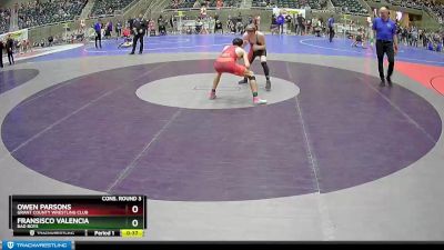 136 lbs Cons. Round 3 - Owen Parsons, Grant County Wrestling Club vs Fransisco Valencia, Bad Boys