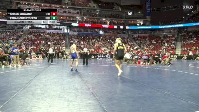 1A-157 lbs Quarterfinal - Chase England, Lenox vs Ethan Christoffer, Don Bosco