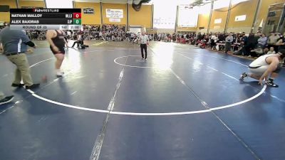 285 lbs Round Of 32 - Nathan Malloy, Wells vs Alex Bajoras, Saint John's Prep