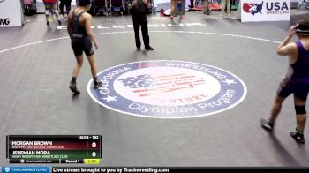 182 lbs Champ. Round 2 - Jeremiah Mora, Vasky BrosPitman Wrestling Club vs Morgan Brown, Righetti High School Wrestling