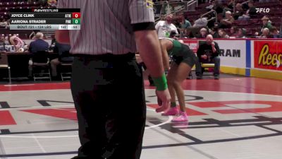 124 lbs Consi 3 - Joyce Clink, Athens-G vs Aariona Strader, Pine Richland-G