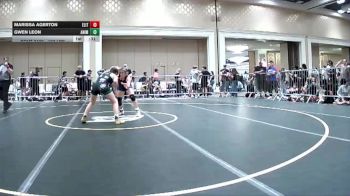 123 lbs Consi Of 32 #1 - Marissa Agerton, Elite Force WC vs Gwen Leon, Animal House