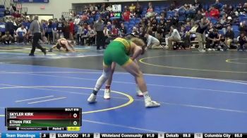 126 lbs Cons. Round 7 - Skyler Kirk, ELIDA vs Ethan Fike, Eastside