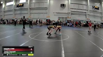 76 lbs Round 1 (8 Team) - Mason Cobb, WV Wild vs Owen Macoff, Full Circle