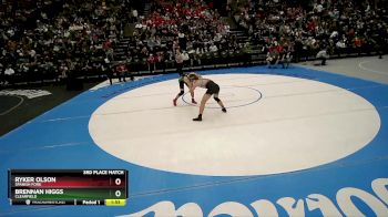 157 lbs 3rd Place Match - Brennan Higgs, Clearfield vs Ryker Olson, Spanish Fork