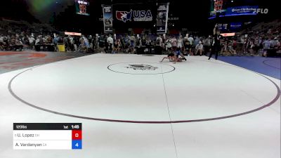 120 lbs Rnd Of 64 - Urijah Lopez, OH vs Arno Vardanyan, CA