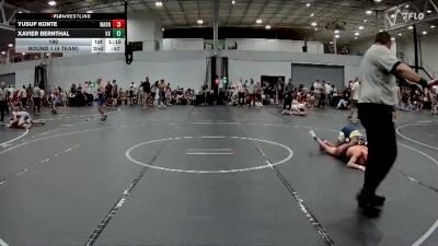 100 lbs Round 1 (4 Team) - Xavier Bernthal, Kardiac Kidz vs Yusuf Konte, Warhawks