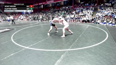 190 lbs D1/d2/d3 Finals (sat 3:00 P.m.) - Wyatt Wetzel, Weyauwega-Fremont vs Clayton Yanna, Mineral Point