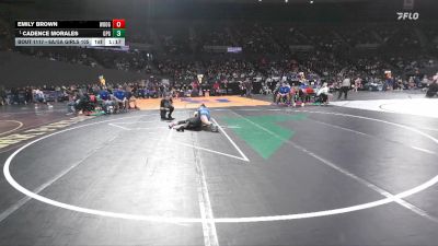 6A/5A Girls 105 Quarterfinal - Cadence Morales, Grants Pass Girls vs Emily Brown, Woodburn Girls