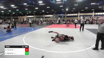 144 lbs Consi Of 32 #1 - Nathaniel Ferraris, Elite WC Hawaii vs Chance Mannino, Gold Rush Wr Acd