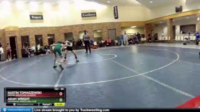 82 lbs Cons. Round 4 - Adam Wright, Valparaiso Wrestling Club vs Austin Tomaszewski, Region Wrestling Academy