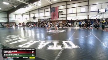 105 lbs Semifinal - Thomas Gorst, West Jordan vs Gage Southwick, Sanderson Wrestling Academy