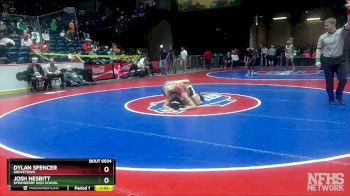 6A-157 lbs Champ. Round 1 - Dylan Spencer, Grovetown vs Josh Nesbitt, Sprayberry High School