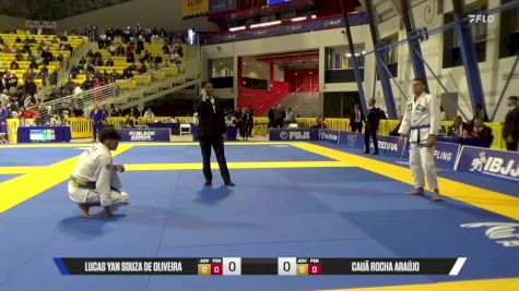 Cauã Rocha Araújo vs Lucas Yan Souza De Oliveira 2025 World Jiu-Jitsu IBJJF Championship