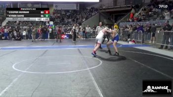 140 lbs Cons. Semi - Cooper Huhman, Maize vs Kyren Davis, Halstead