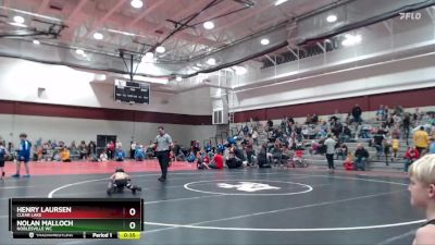 42-46 lbs Semifinal - Nolan Malloch, Noblesville WC vs Henry Laursen, Clear Lake