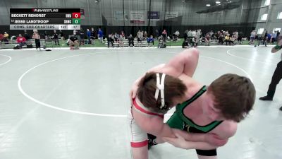 132 lbs Cons. Sub-quarters - Beckett Rehorst, Heartland Wrestling Academy vs Jesse Landtroop, Sweet Home Mat Club