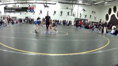 110 B Cons. Semi - Katelyn Bell, Aurora University vs Liliana Greenfield, Indiana Tech University