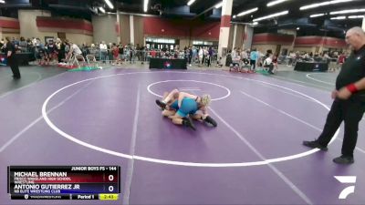 144 lbs Champ. Round 1 - Michael Brennan, Frisco Wakeland High School Wrestling vs Antonio Gutierrez Jr, NB Elite Wrestling Club