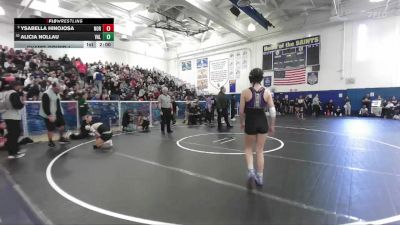115 lbs Champ. Round 1 - Ysabella Hinojosa, Northview vs Alicia Nollau, Valencia/Valencia