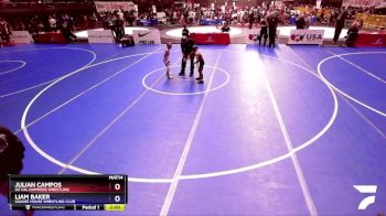 56 lbs Semifinal - Julian Campos, So Cal Hammers Wrestling vs Liam Baker, Savage House Wrestling Club