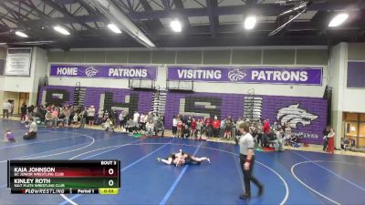 104-111 lbs Quarterfinal - Kaia Johnson, GC Junior Wrestling Club vs Kinley Roth, Salt Flats Wrestling Club